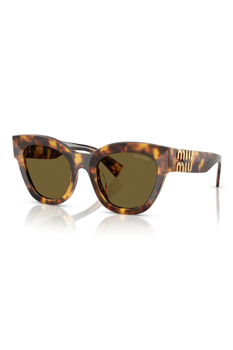 51mm Square Sunglasses, Alternate, color, HAVANA HONEY / DARK BROWN