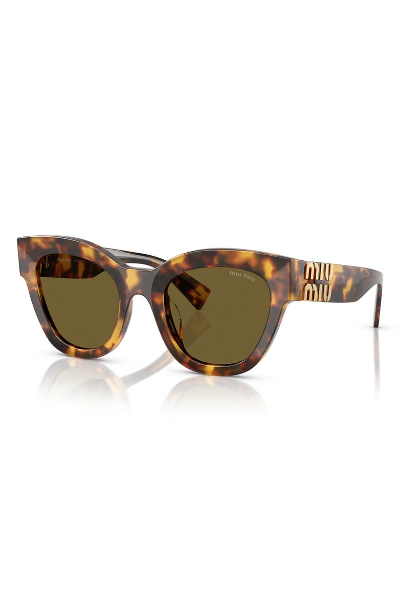 Miu Miu 51mm Square Sunglasses, Alternate, color, Blond Hav