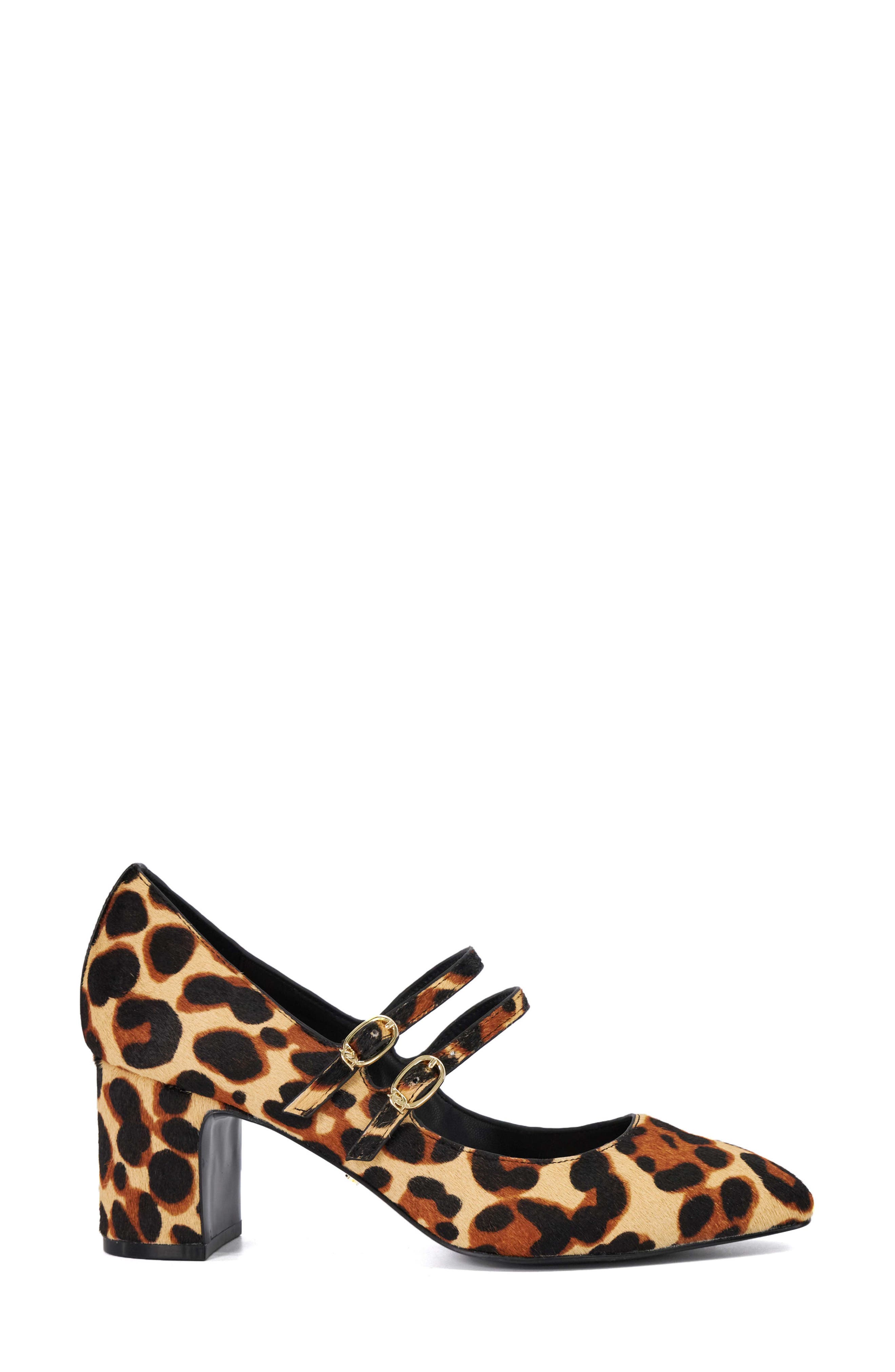 Dune London Approval Genuine Calf Hair Mary Jane Pump, Alternate, color, Leopard
