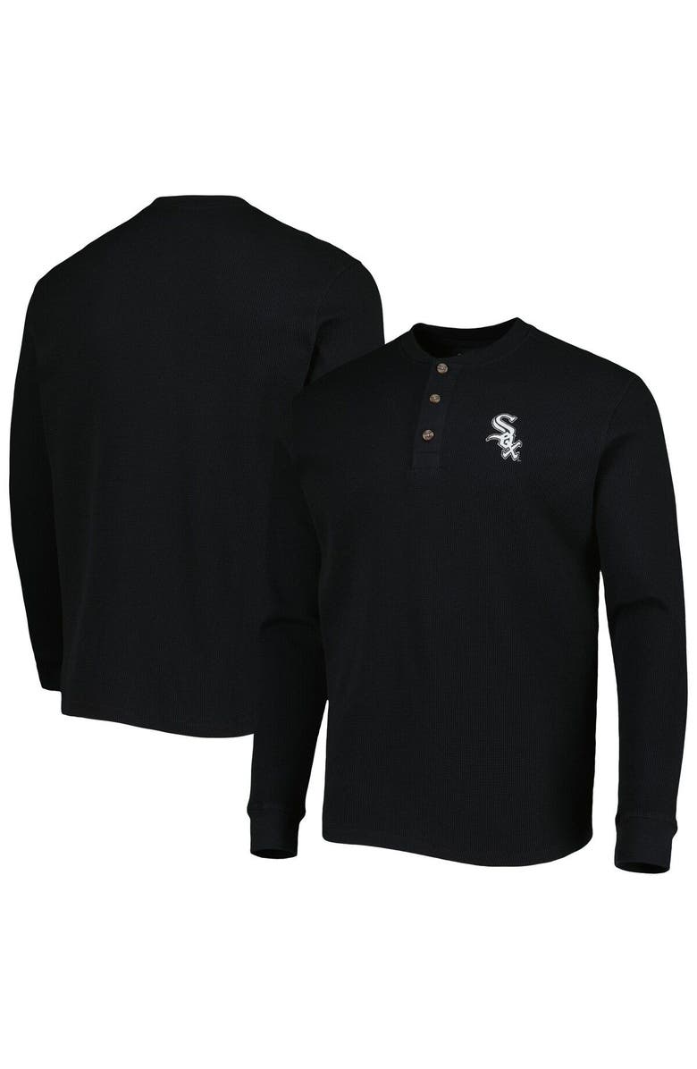 DUNBROOKE Men's Dunbrooke Chicago White Sox Black Maverick Long Sleeve T-Shirt, Main, color, Black