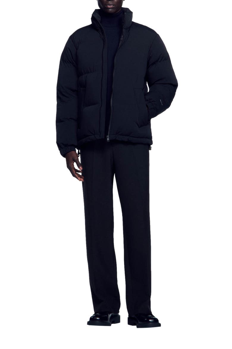 Oversized puffer jacket, Alternate, color, Black