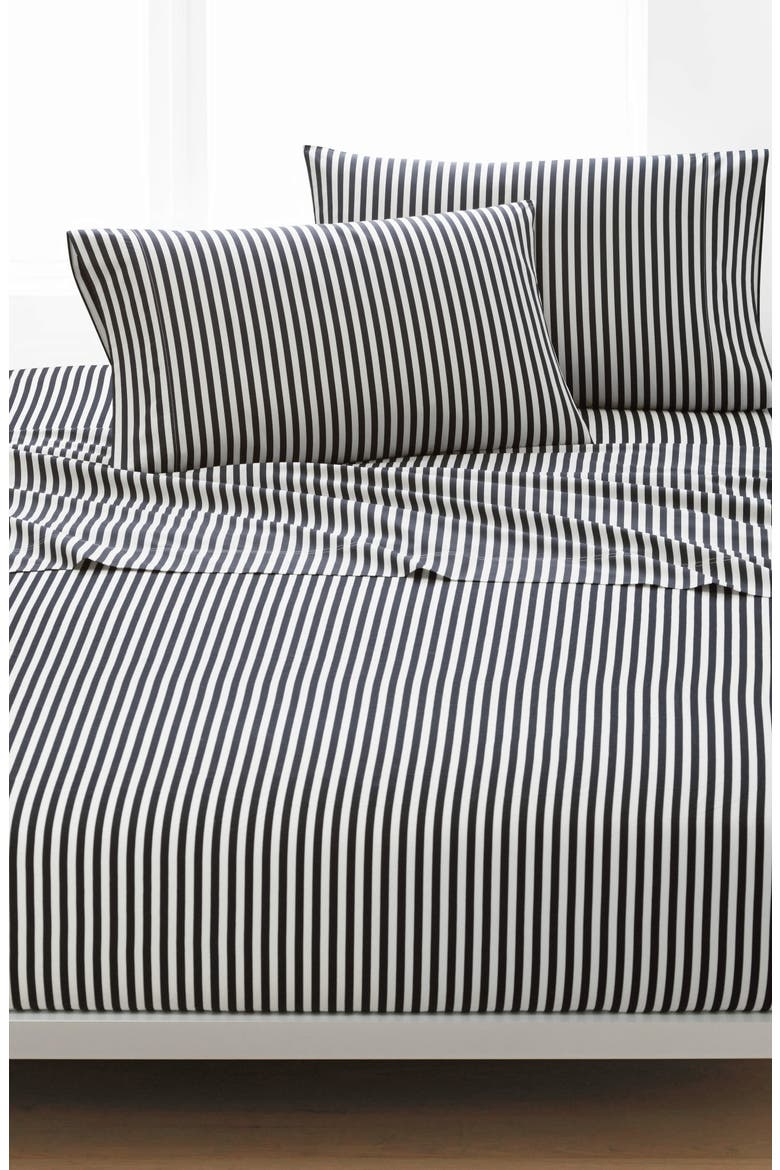 Ajo 200 Thread Count Cotton Sheet Set, Main, color, BLACK