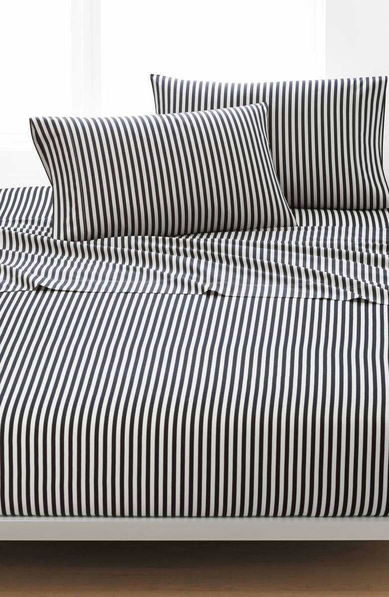 Marimekko Ajo 200 Thread Count Cotton Sheet Set, Main, color,
