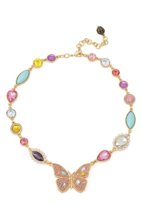 Butterfly Stone Necklace