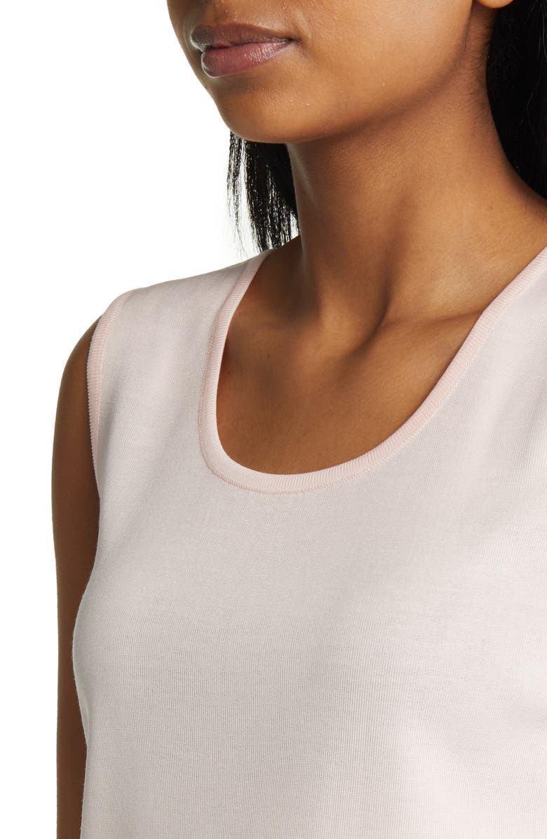 Ming Wang Scoop Neck Sweater Tank, Alternate, color, Pink Satin