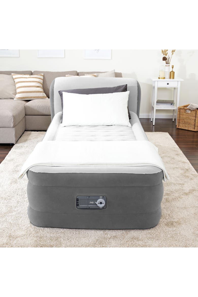 18 Inch Air Mattress , Twin, Alternate, color, Gray