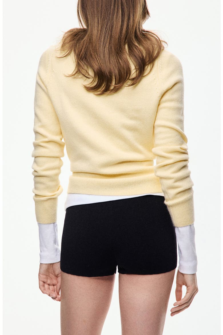 Belted Sweater, Alternate, color, PASTEL YELLOW