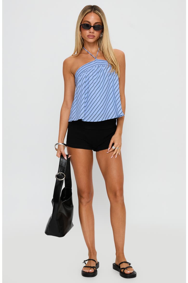 Moonlit Stripe Halter Top, Alternate, color, BLUE STRIPE