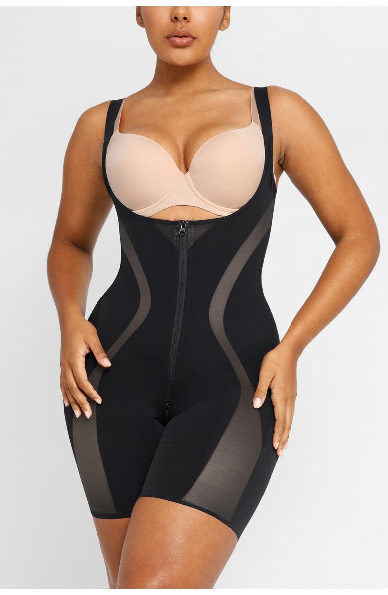 Shapellx Curve Code X Comfy Sculpting Bodysuit, Main, color, Onyx Black