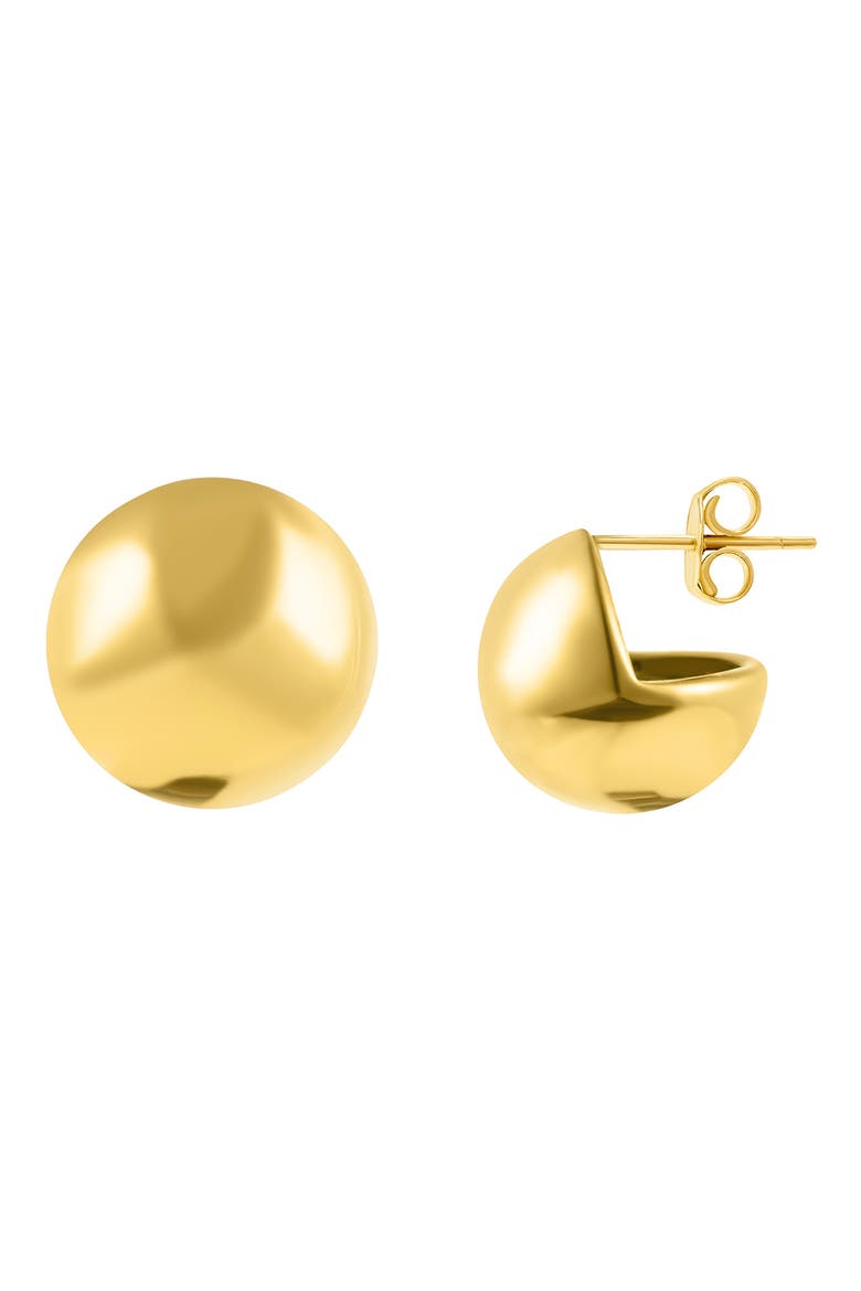 Water Resistant Round Stud Earrings, Main, color, GOLD