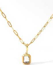 Mint & Lily Sophia Baguette Necklace