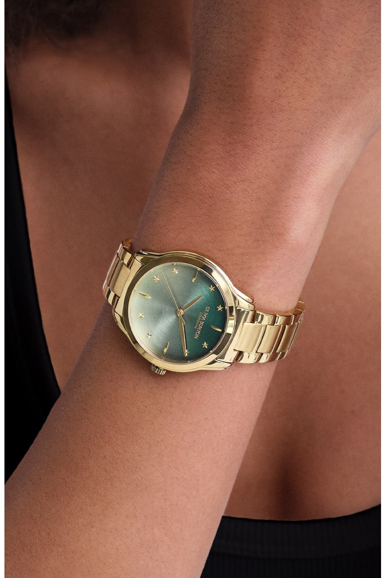 Color Wave Bracelet Watch, 36mm, Alternate, color, GOLD