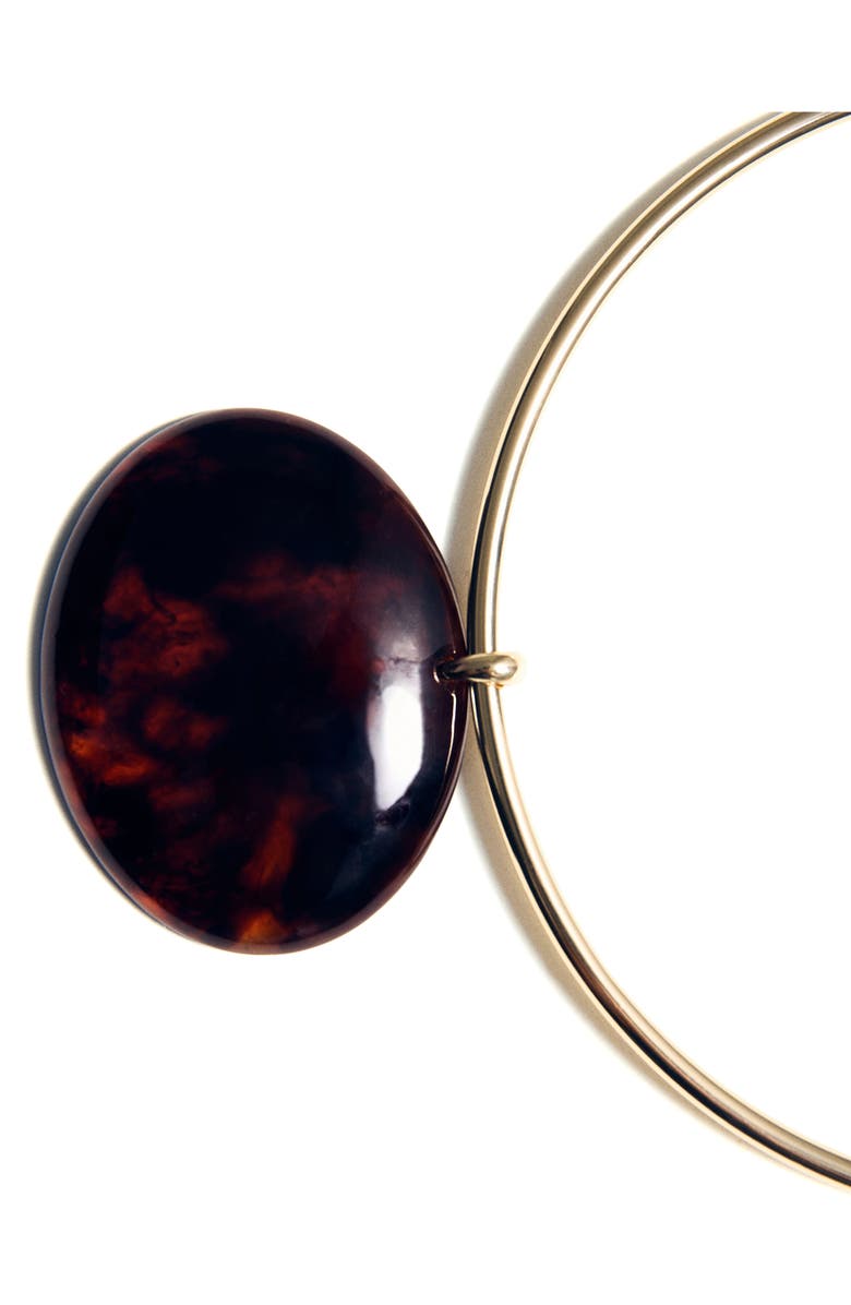 MANGO Rigid Pendant Necklace, Alternate, color, Gold