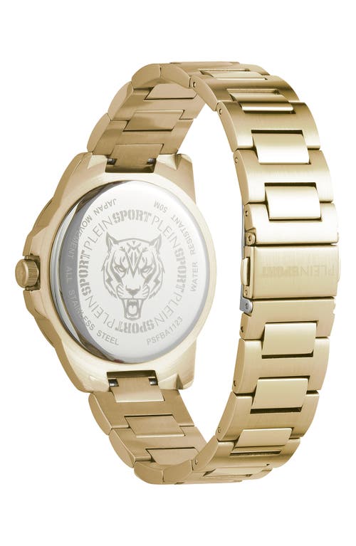 Plein Sport Touchdown Bracelet Watch, 44mm In Gold