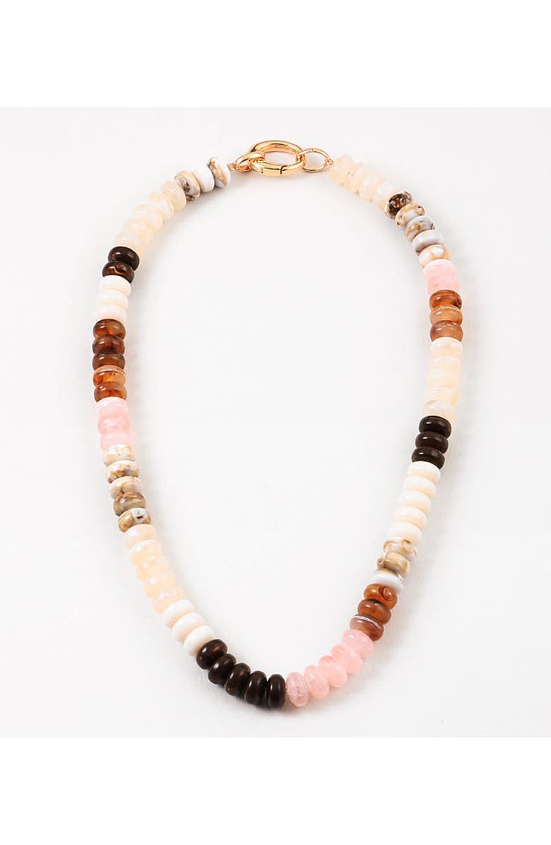 Erin McDermott Jewelry Harvest Moon Necklace, Main, color, Brown