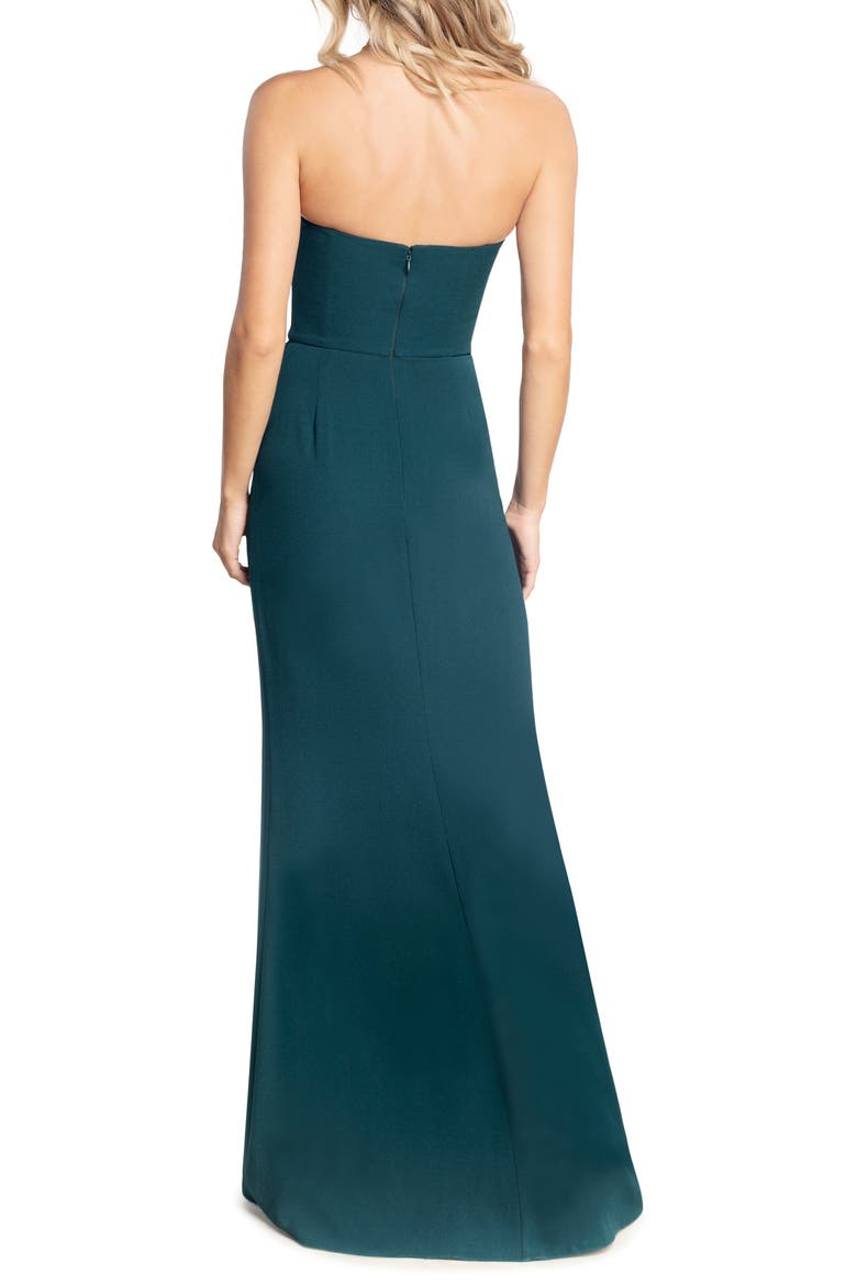 Kai Strapless Gown, Alternate, color, PINE