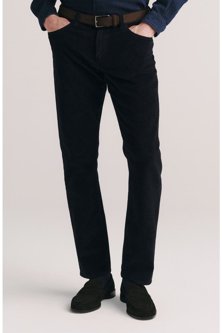 Russell Slim Straight Corduroy Pants, Main, color, SKYLINE
