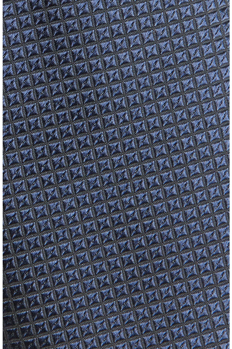 Silk Blend Jacquard Tie, Alternate, color, DARK BLUE