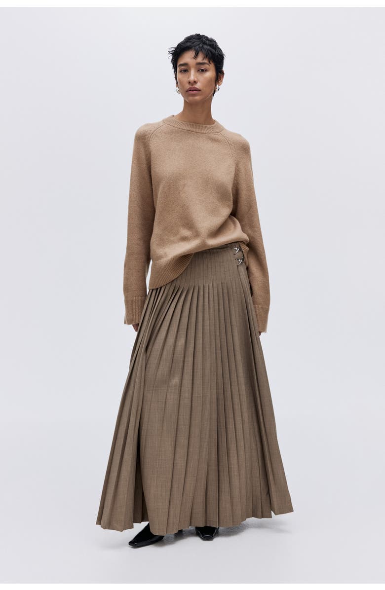 H&M Loose-fit Jumper, Alternate, color, Dark Beige