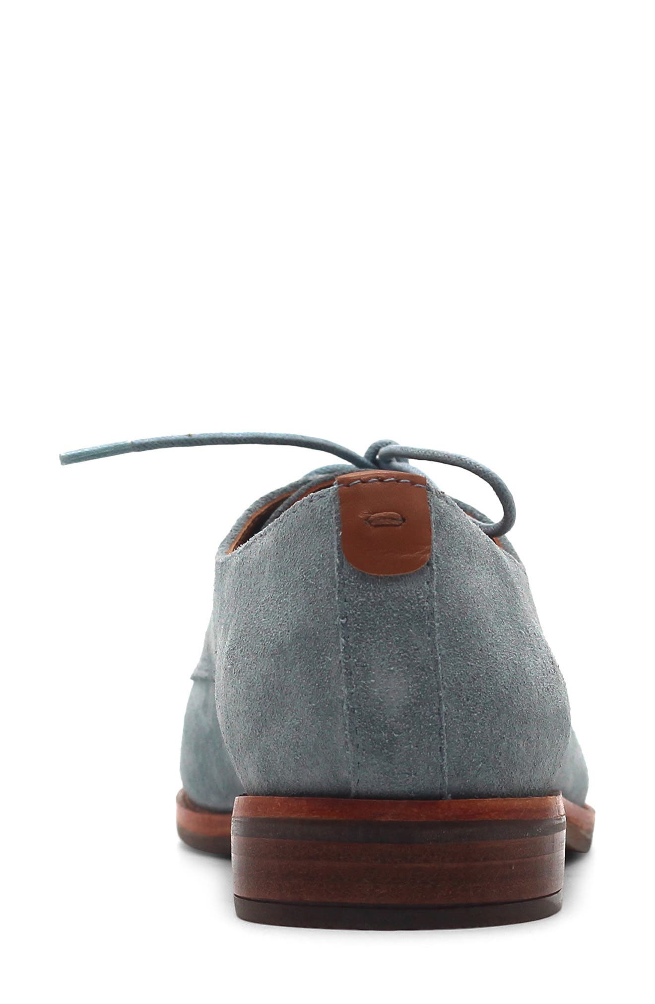 Aronson Derby, Alternate, color, BLUE SUEDE