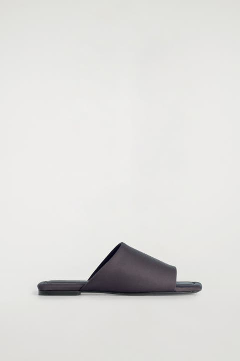 Scuba Knit Square-toe Mules