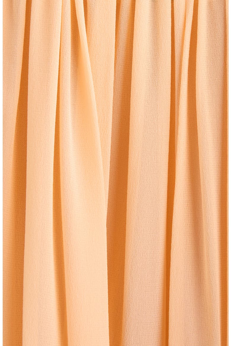 Organic Silk Georgette Minidress, Alternate, color, PEACH ORANGE