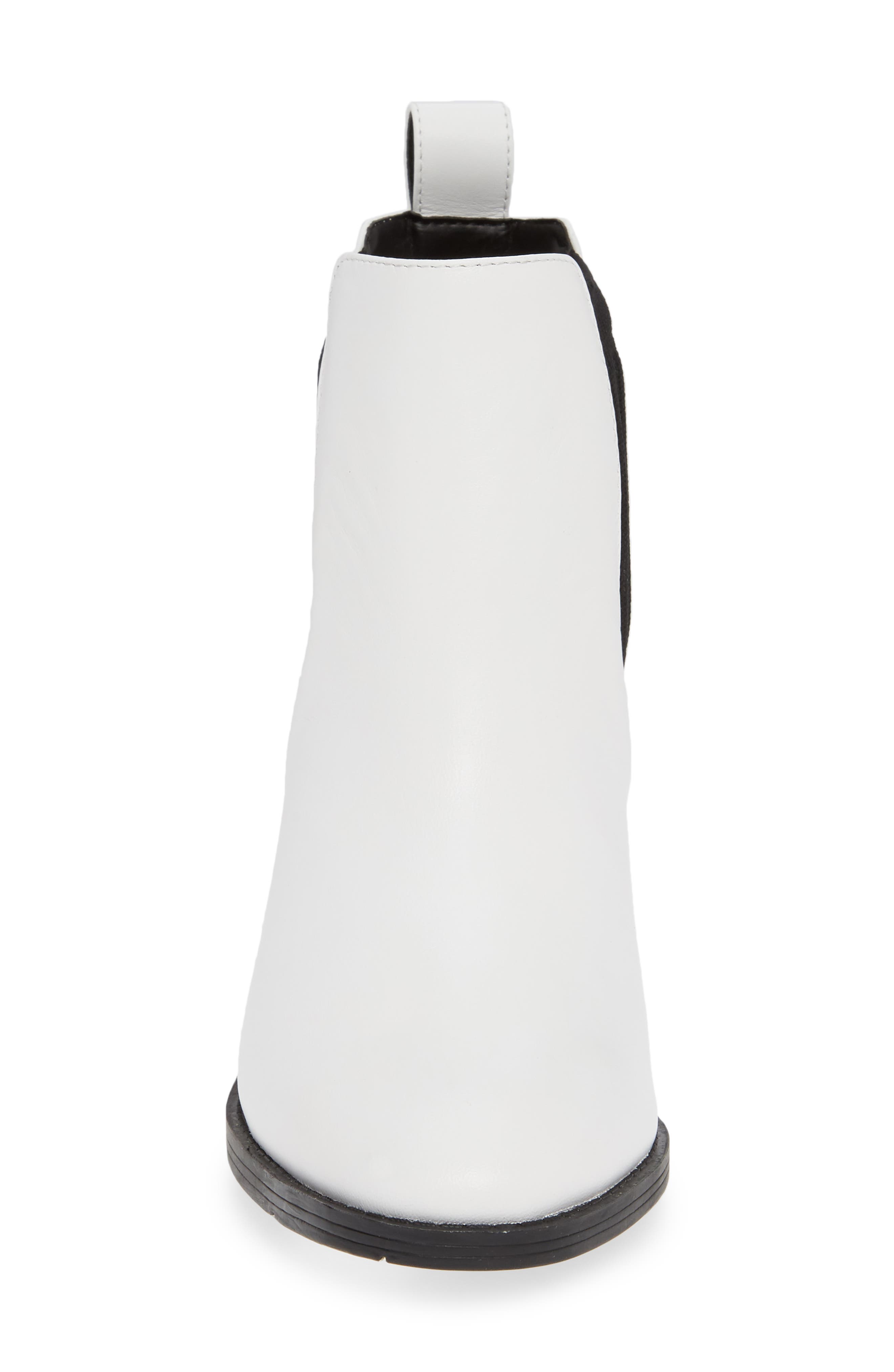 Perron Chelsea Bootie, Alternate, color, WHITE/ BLACK