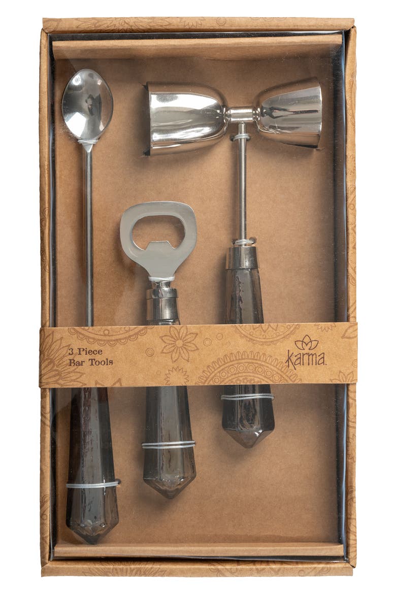 Harper 3-Piece Bar Tools, Alternate, color, GRAY