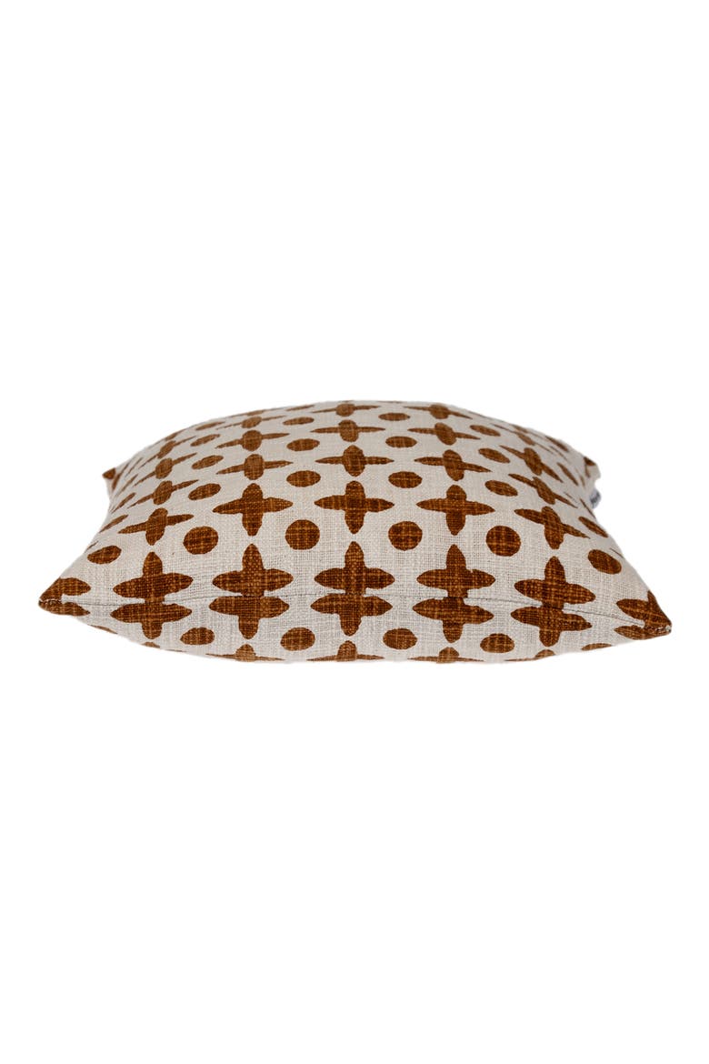 Geometric Throw Pillow, Alternate, color, RUST
