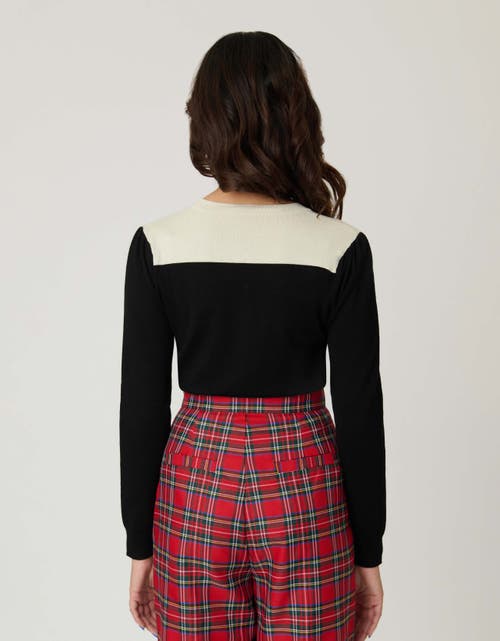 Smak Parlour 1960s Long Sleeve Cardigan In Black