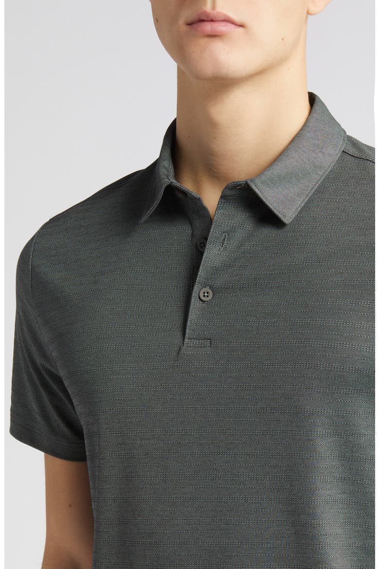 Kurt Textured Polo, Alternate, color, DARK GREEN