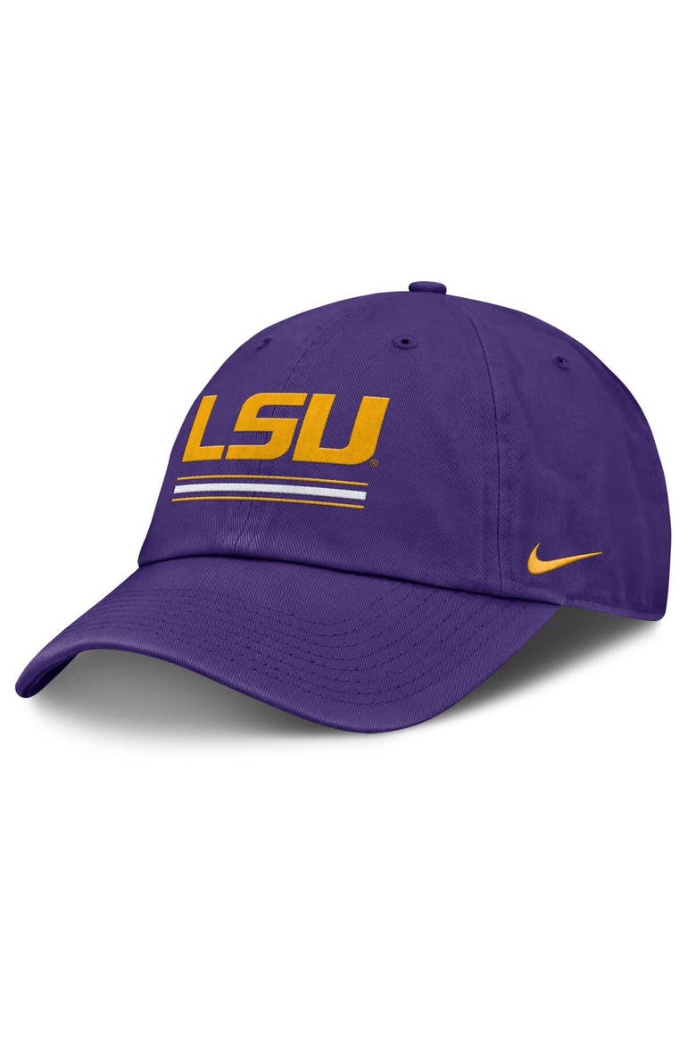 Men's Nike Purple LSU Tigers Club Campus Adjustable Hat, Main, color, Purple