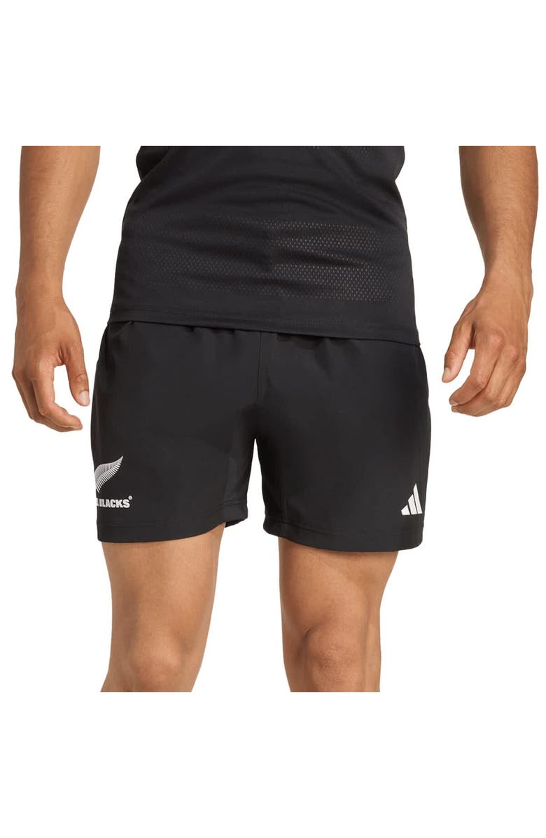 adidas Men's adidas Black New Zealand Rugby 2025/26 Home Shorts, Alternate, color, Black