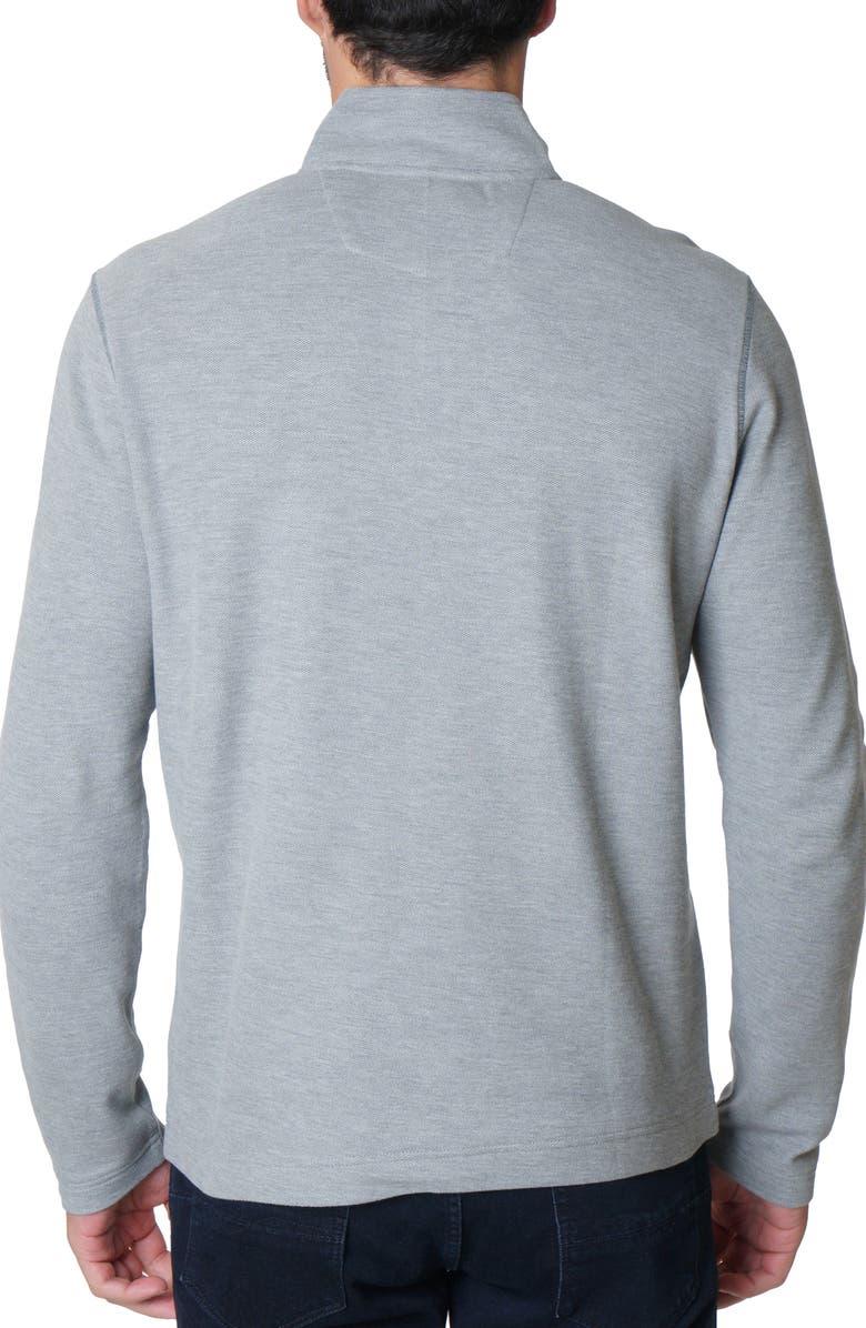 Robert Graham Germano Quarter Zip Pullover, Alternate, color, Light Grey