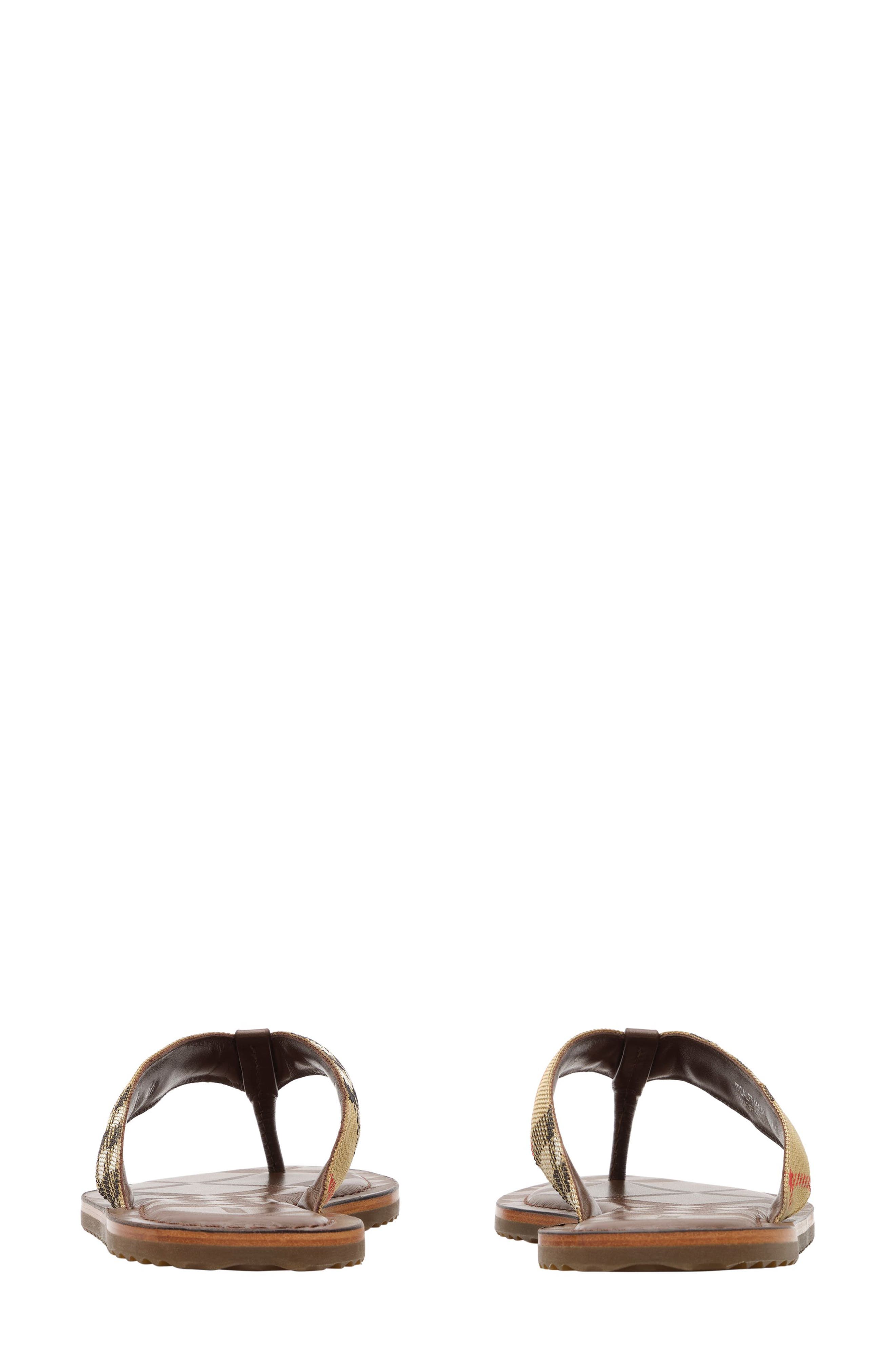 Burberry Pavillion Check Flip Flip, Alternate, color, Sand Ip Check