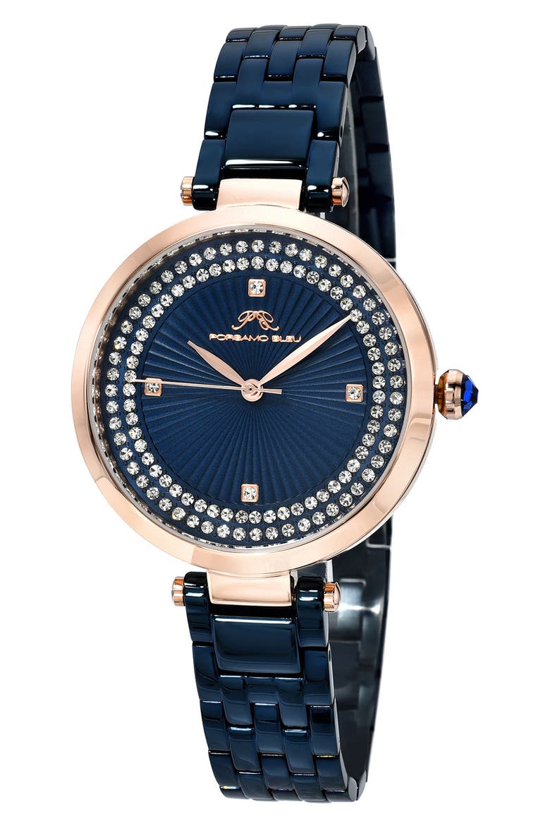 Natalie Bracelet Watch, 36mm, Main, color, BLUE