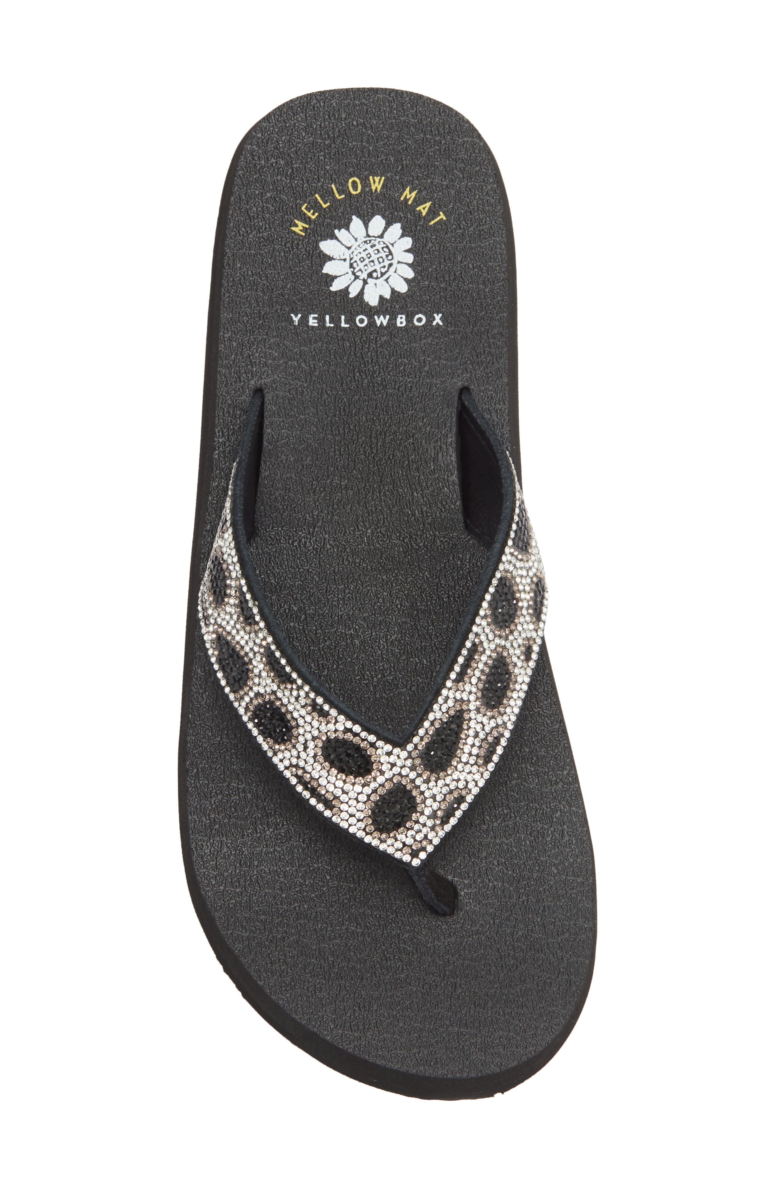 Yellow Box Premium Naseeba Flip Flop Sandal, Alternate, color, Black