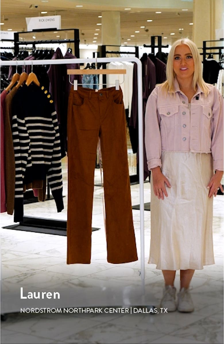 Apollo Faux Suede Five-Pocket Pants, sales video thumbnail