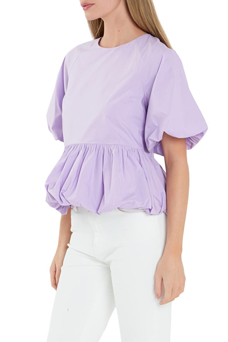 Balloon Poplin Top, Alternate, color, LAVENDER