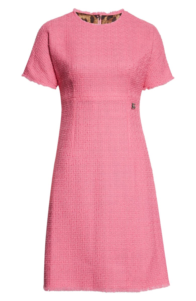 Dolce&Gabbana Raschel Tweed A-Line Dress, Alternate, color,