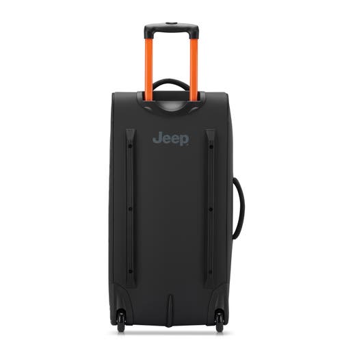 Jeep Js006b 27 Inch Two Wheel Rolling Travel Duffle Bag In Black