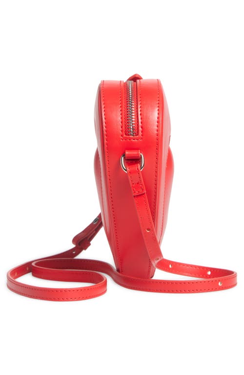 Jw Pei Francisca Faux Leather Heart Crossbody Bag In Red