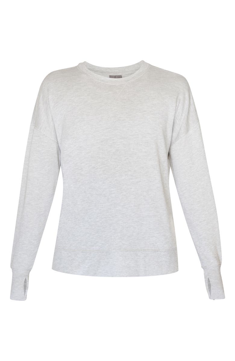 Sweaty Betty After Class Sweatshirt, Alternate, color, Light Grey