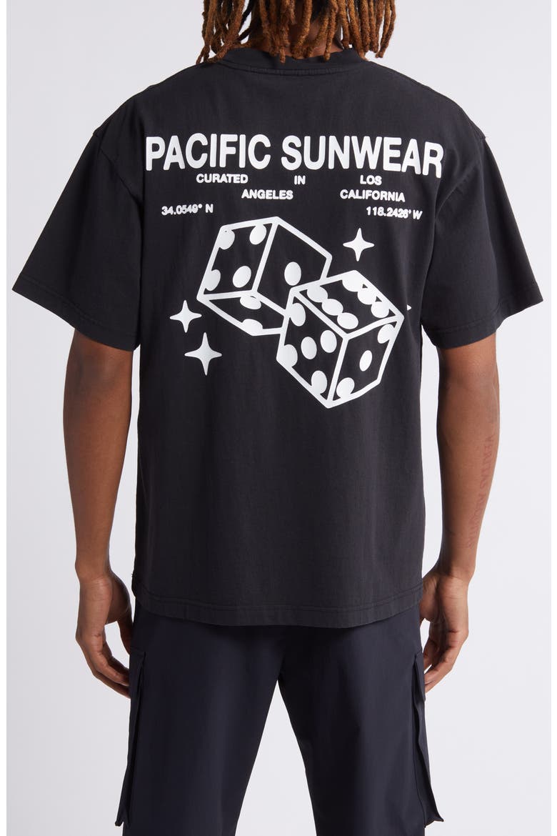 Dice Graphic T-Shirt (Nordstrom Exclusive), Alternate, color, BLACK