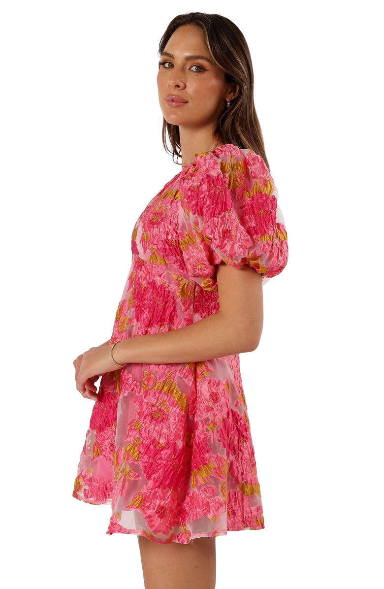 Petal & Pup Jordin Floral Puff Sleeve Minidress, Alternate, color, 