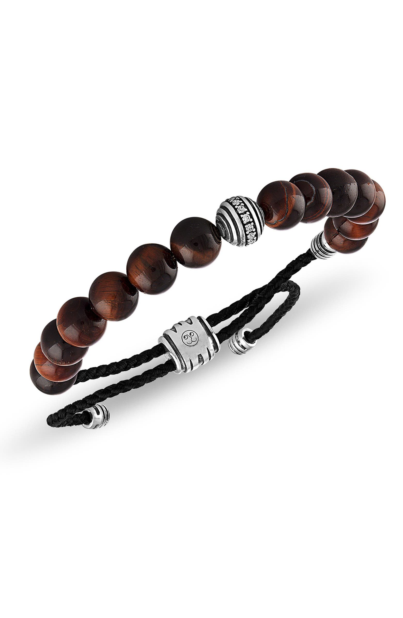 Esquire Men's Howlite Beaded Slider Bracelet | Nordstromrack