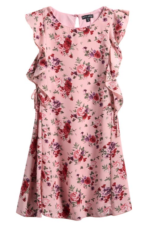 Kids' Floral Print Shift Dress (Big Kid)