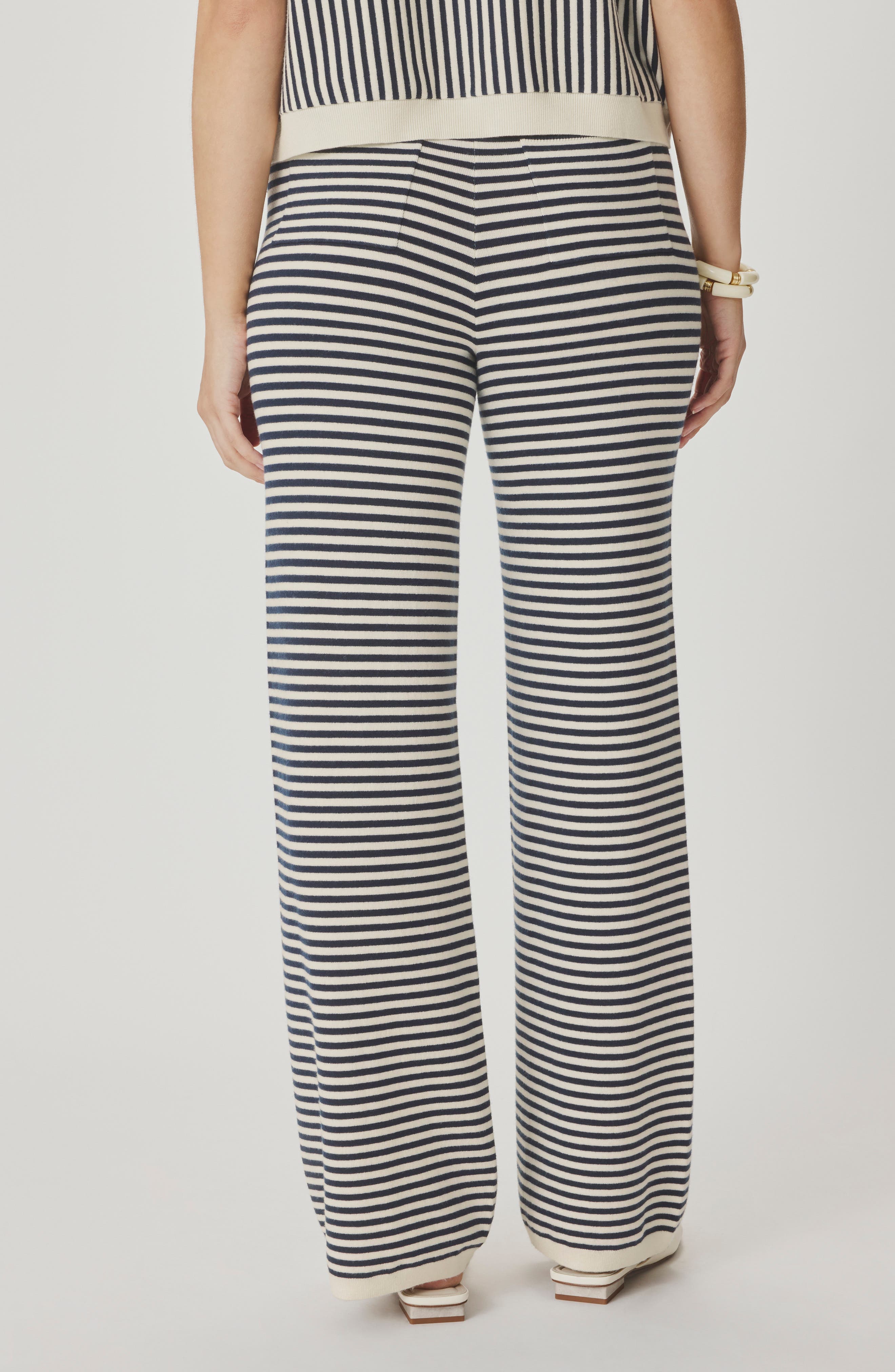 Christa Stripe Sweater Pants - image 2