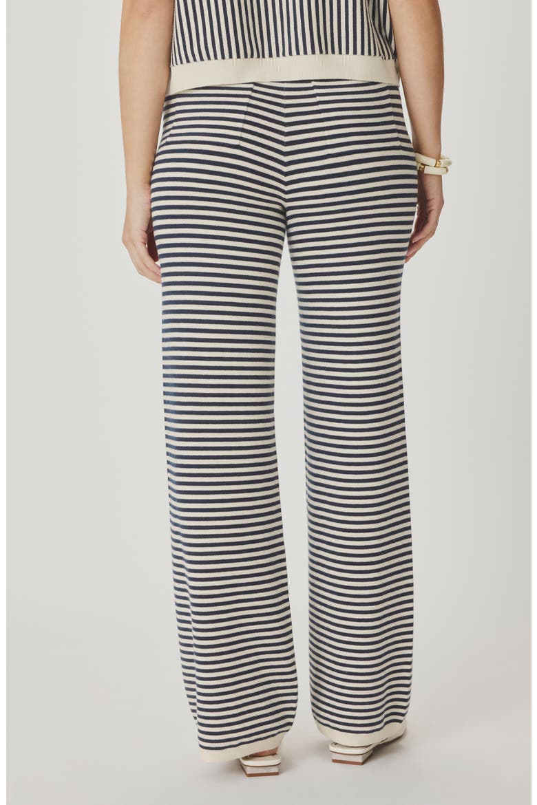 Christa Stripe Sweater Pants, Alternate, color, MOOD INDIGO BLUE/ WHITE