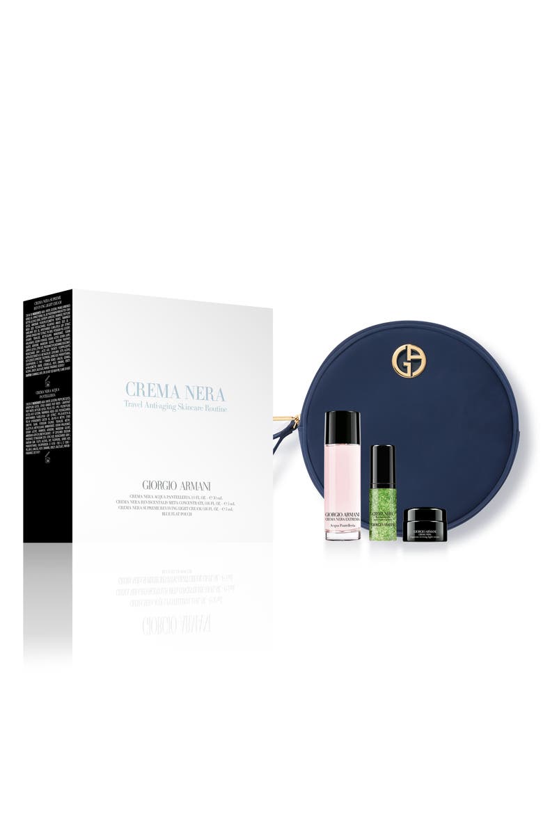 ARMANI beauty Crema Nera Travel Skin Care Set (Nordstrom Exclusive) USD $136 Value, Main, color,